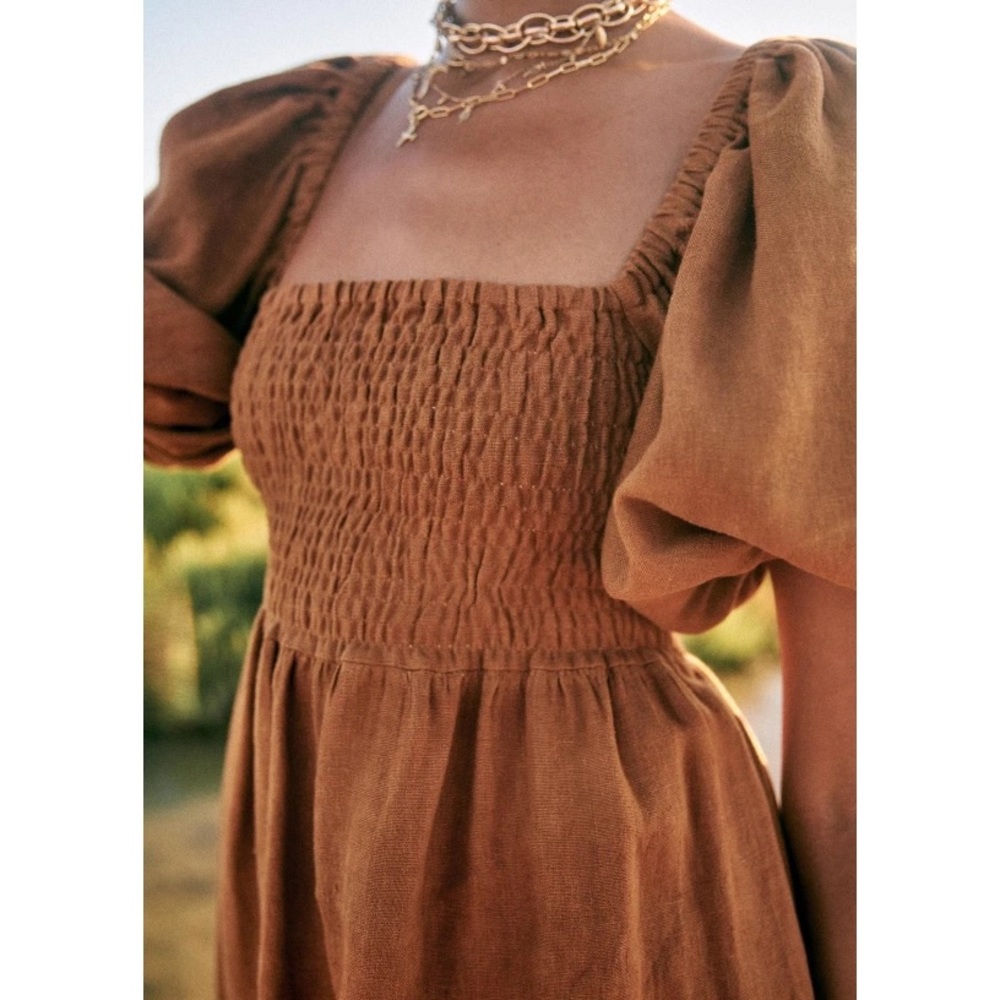 Sézane Carlie Dress - Camel - Picture 1 of 9